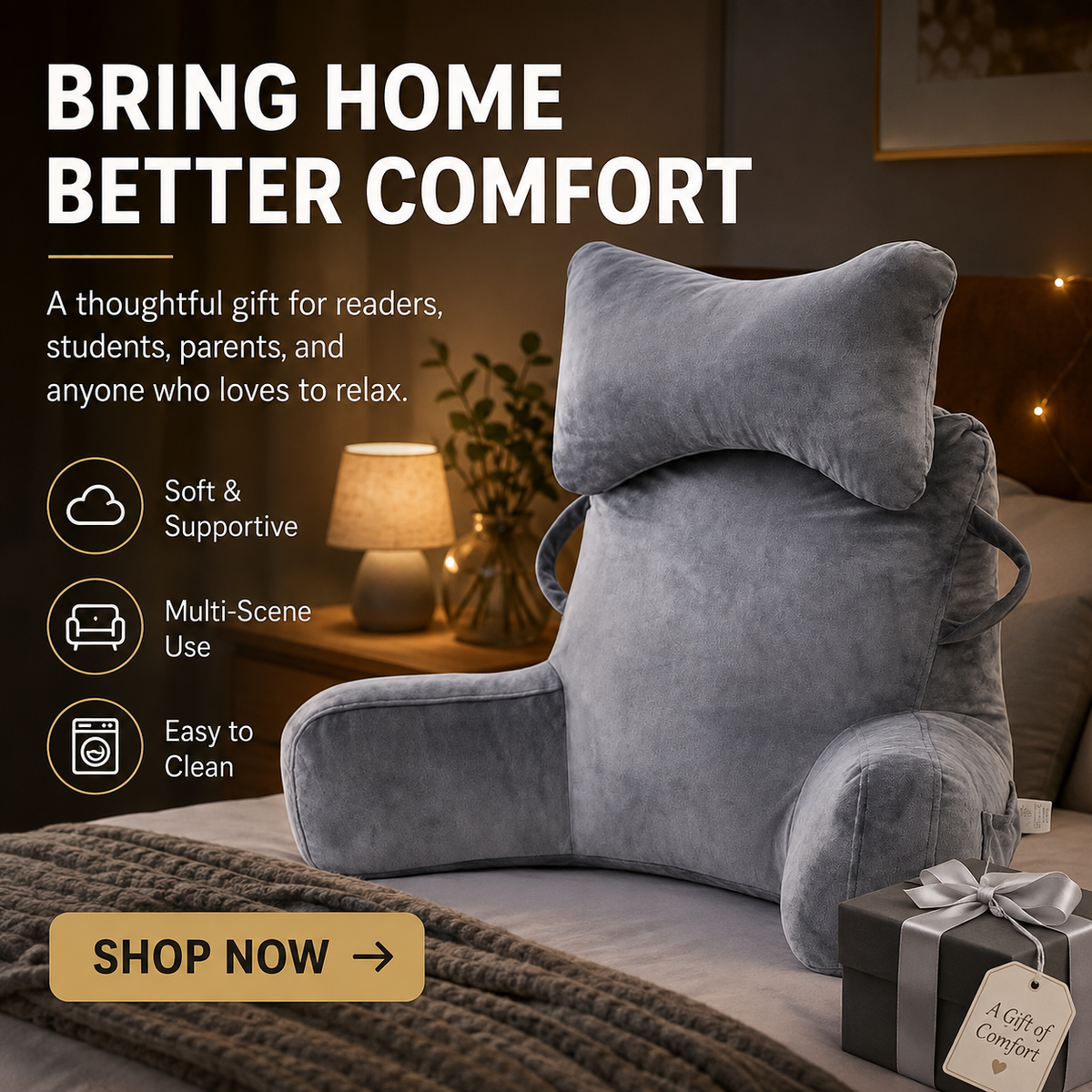 NestRest Reading Pillow