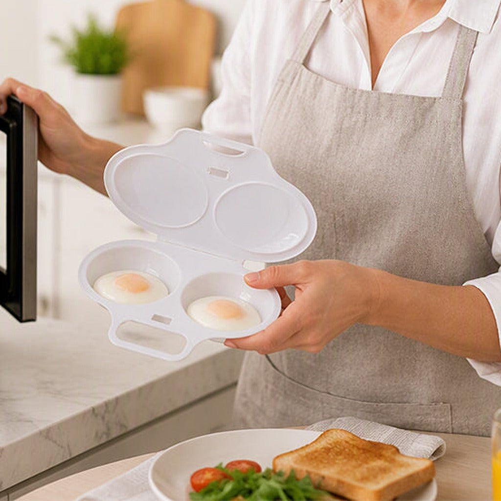 EggQuick dual cavity microwave egg cooker